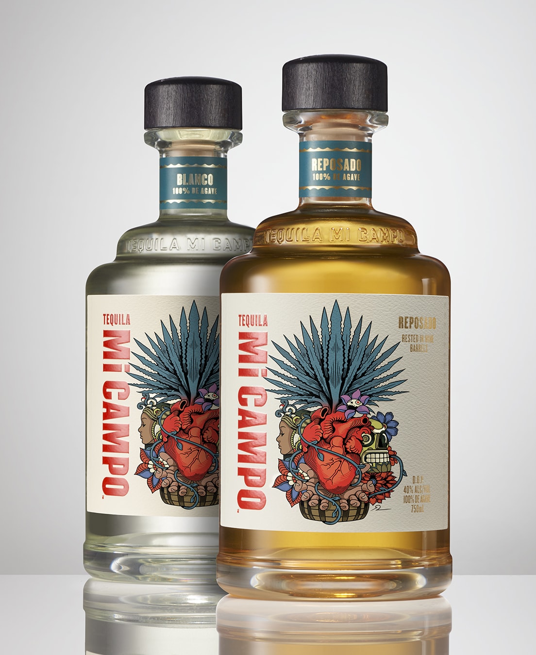 Mi Campo - tequila bottle design