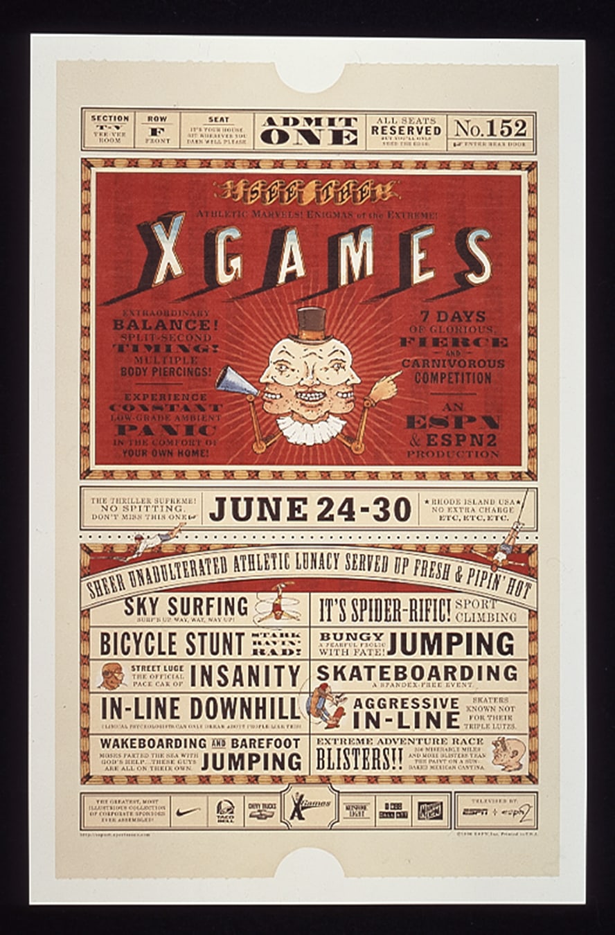 ESPN X-games poster design