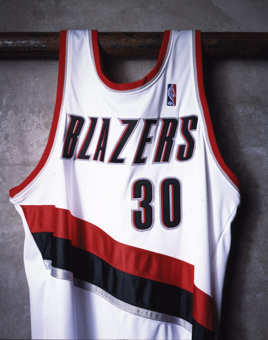 Portland Trailblazers white jersey design front
