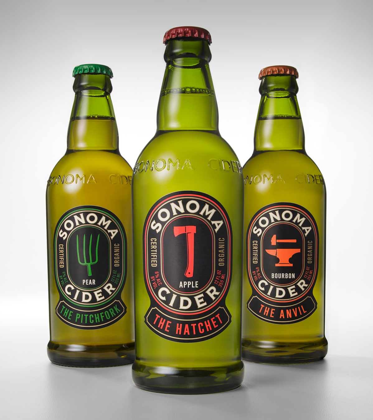 Sonoma Cider custom bottle design