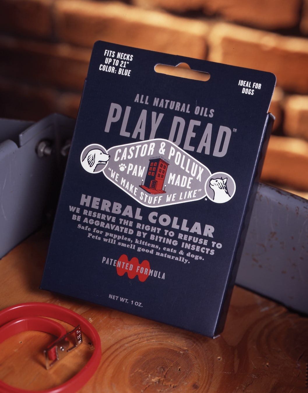 Castor & Pollux Herbal Pet Collar package design