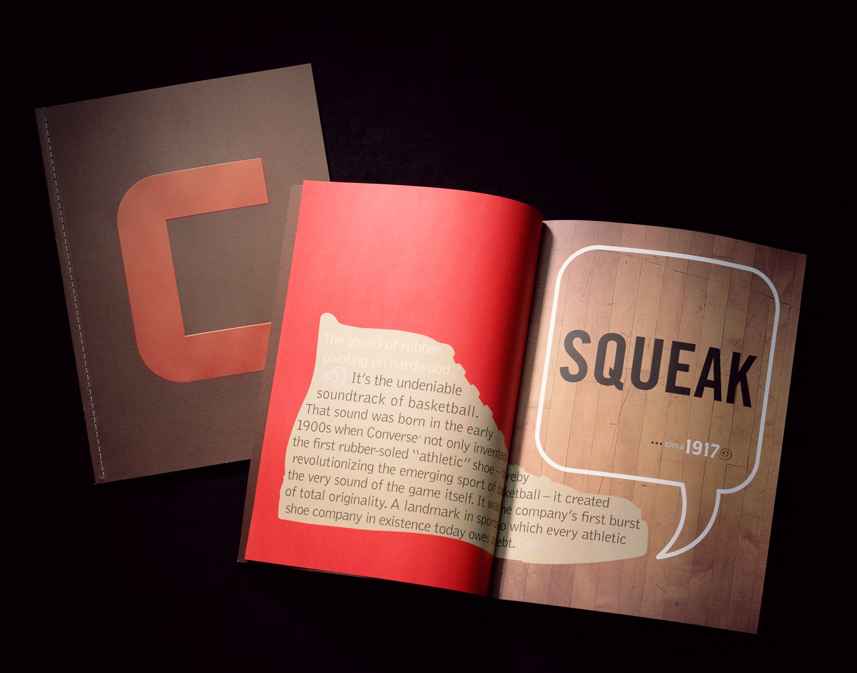Converse print design spread