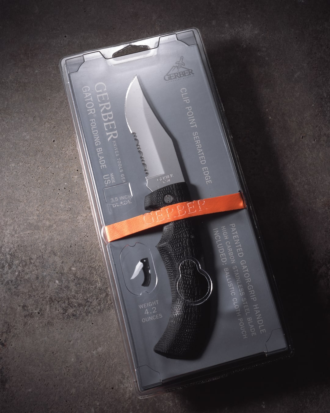 Gerber gator folding blade packaging design