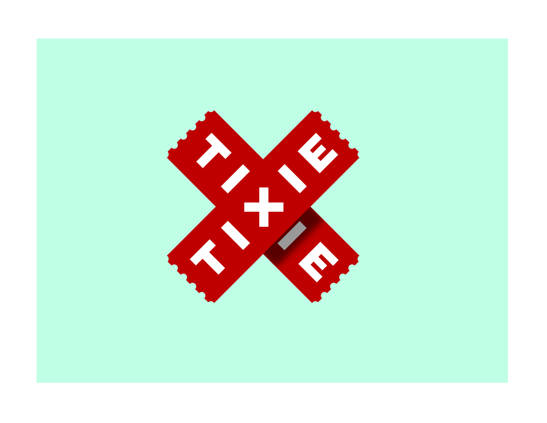 Tixie identity logo design