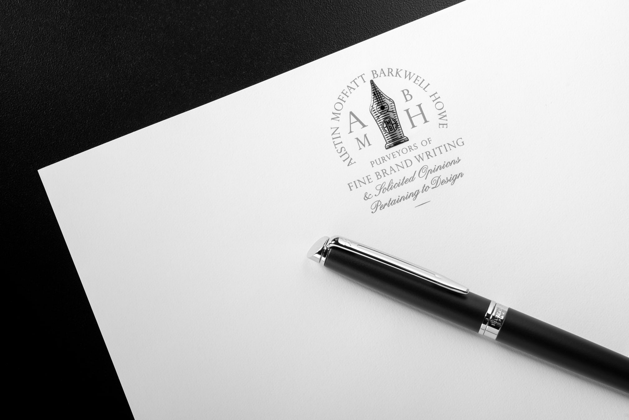 Austin Moffatt Barkwell Howe stationery design