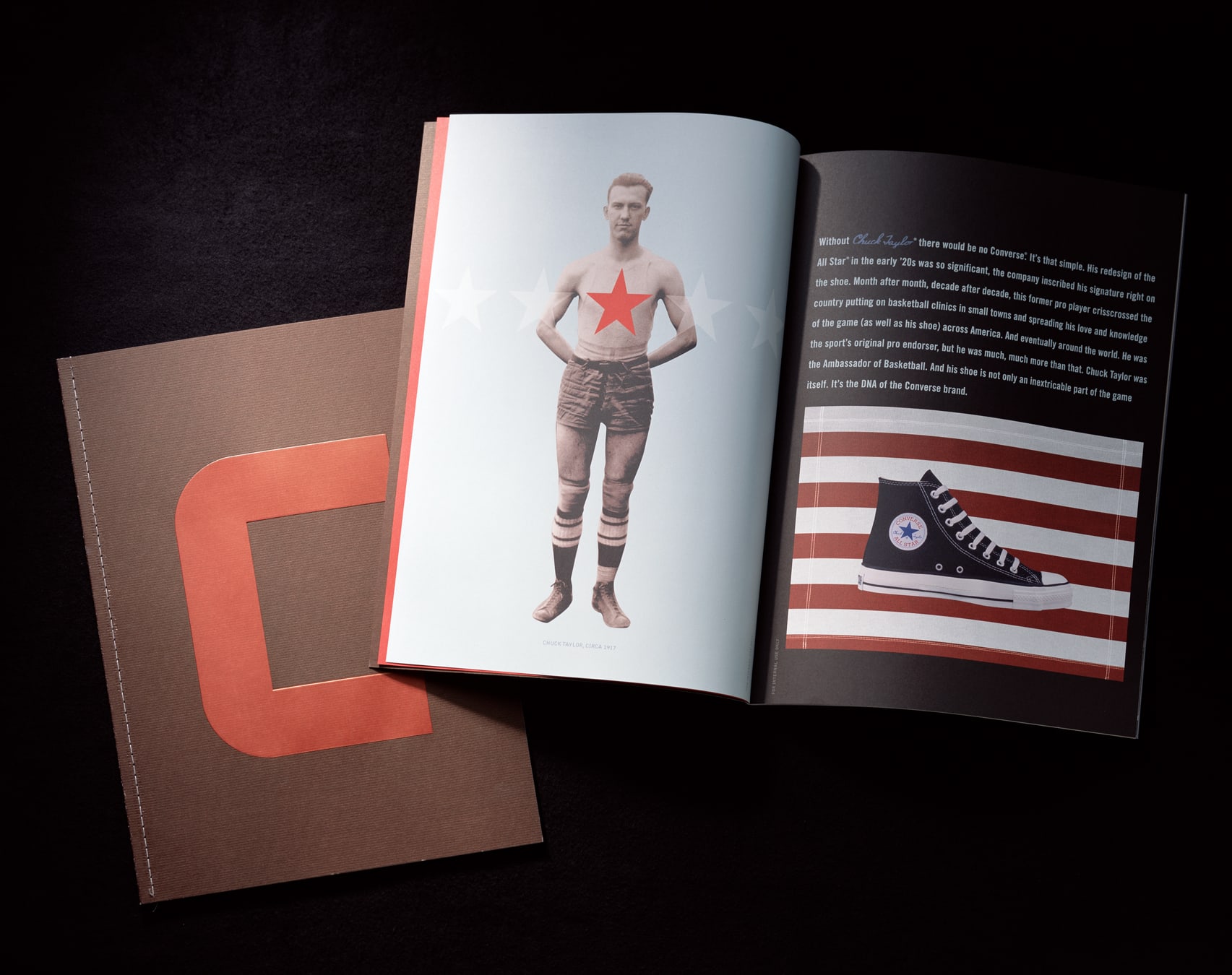 Converse print design brand brochure