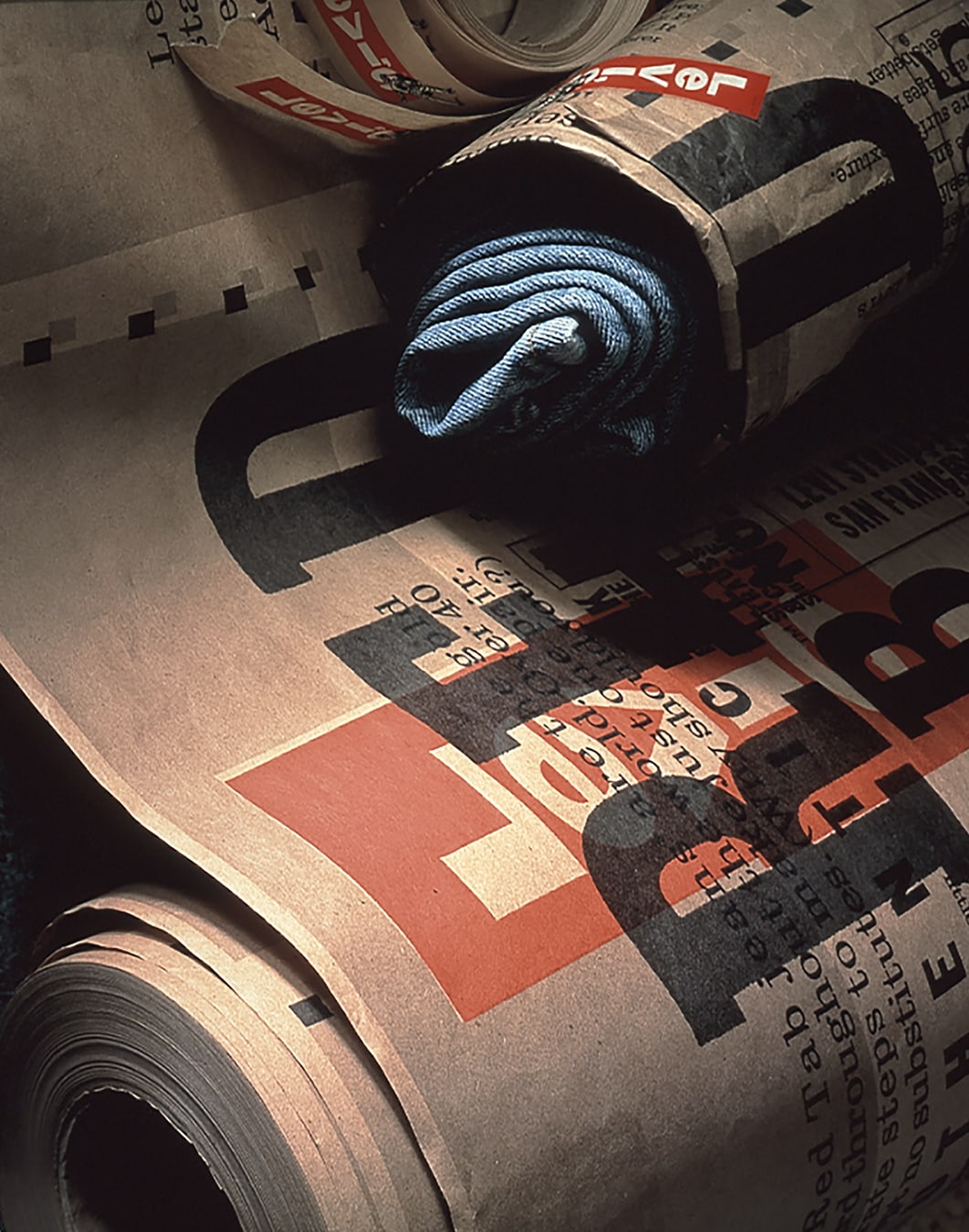 Levi’s collateral design wrapping paper