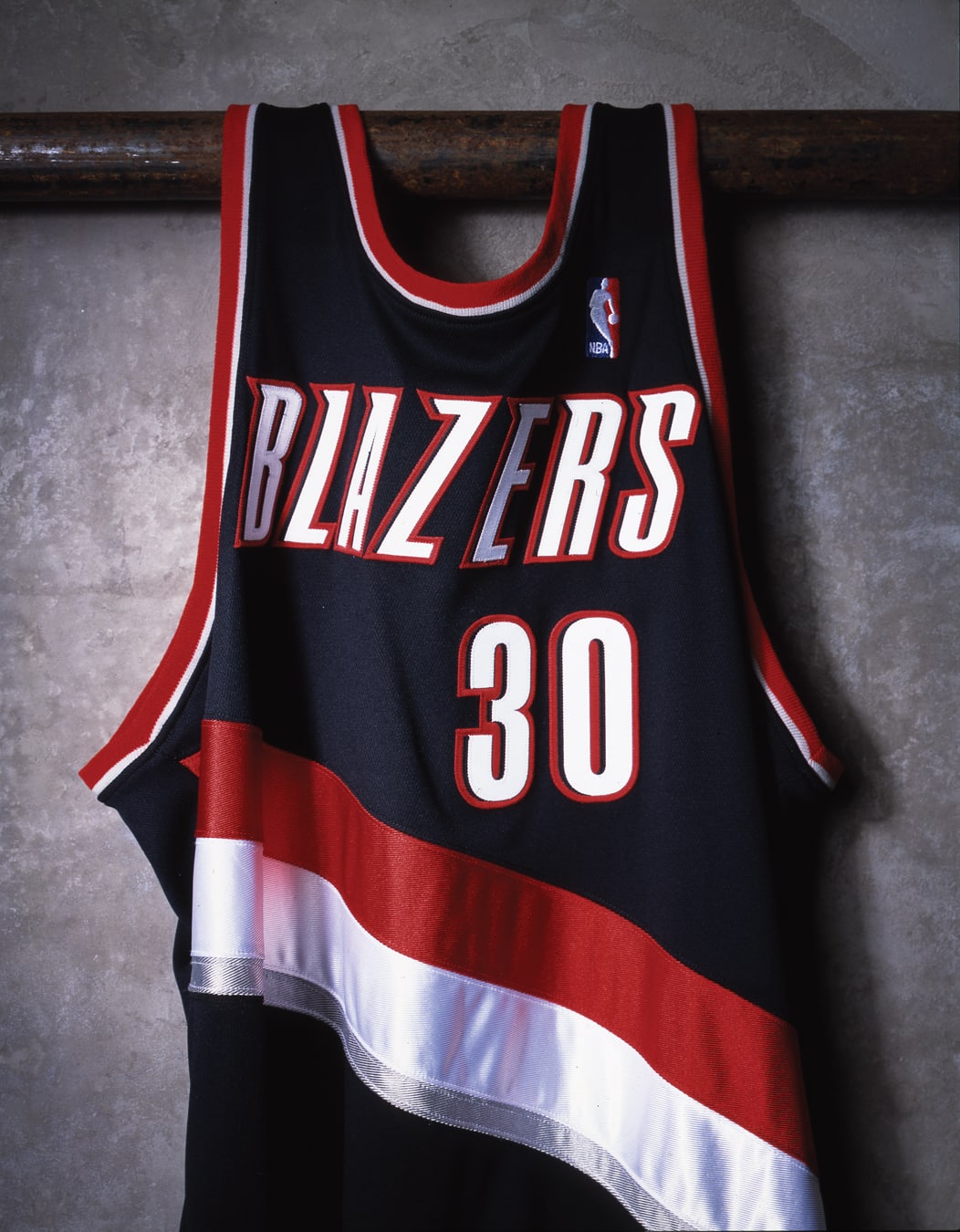 Portland Trailblazers black jersey design front