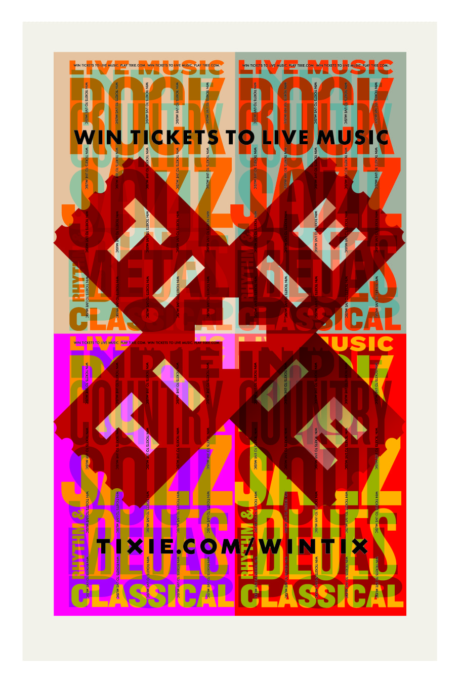 Tixie promotion design poster