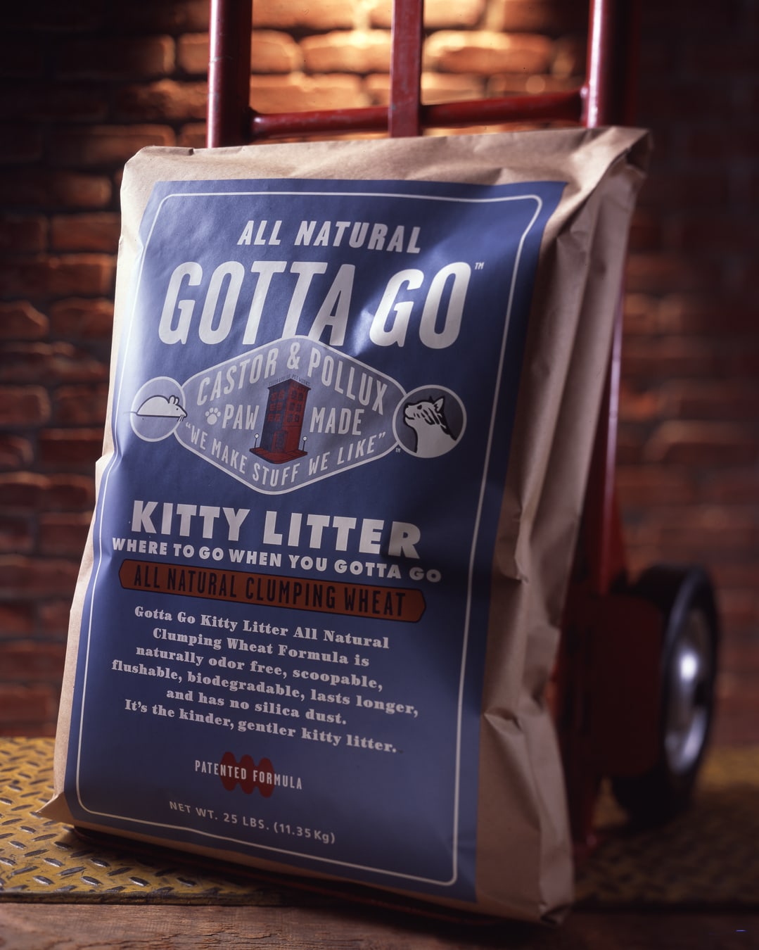Castor & Pollux Kitty Litter package design