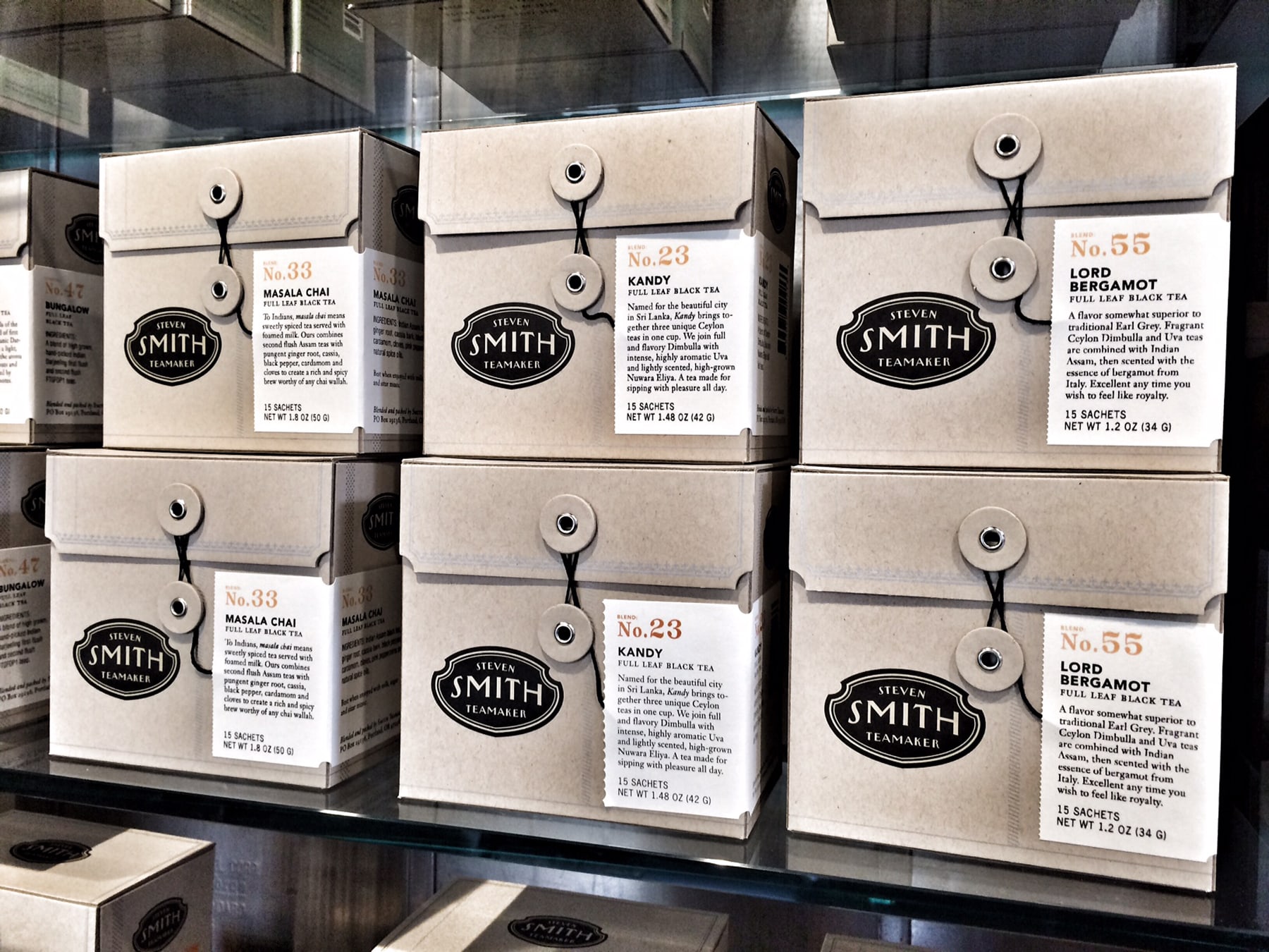 Steven Smith Teamaker retail display design string tie box