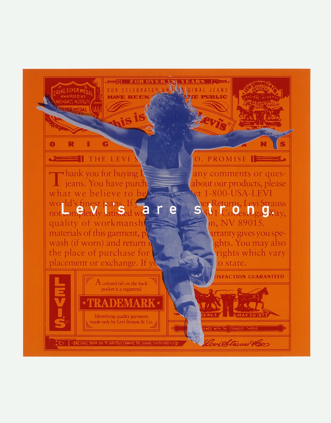 Levi’s advertising design Orange Tab poster