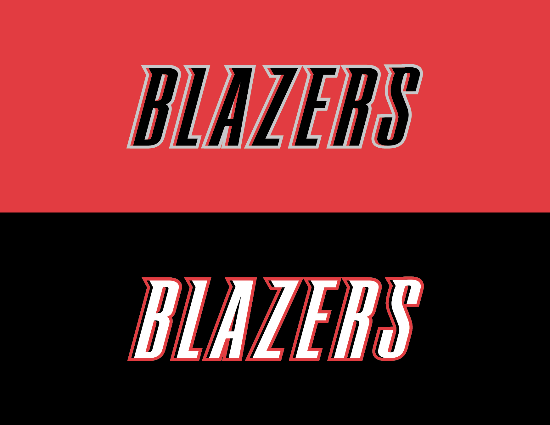 Portland Trailblazers logotype design