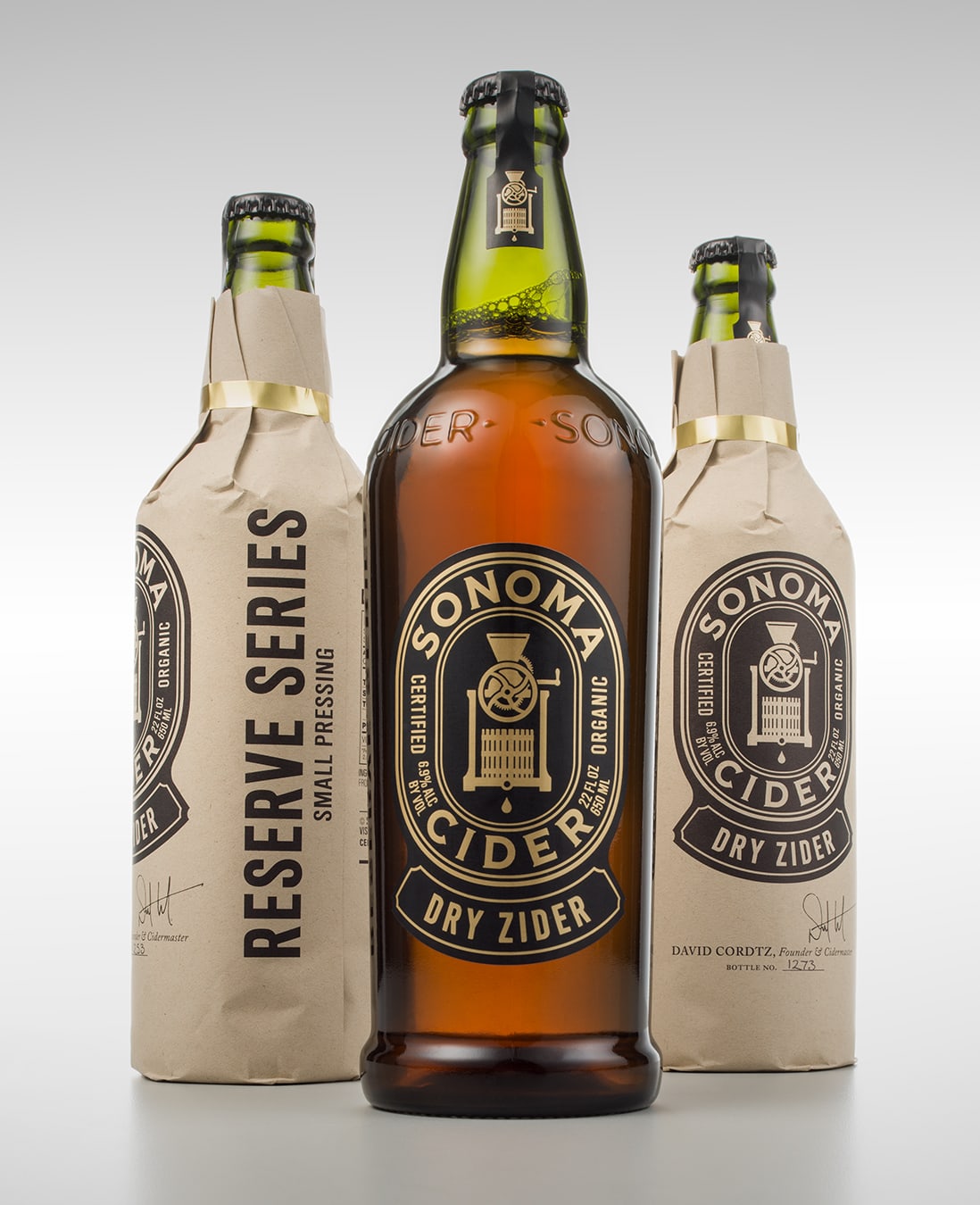 Sonoma Cider Dry Zider package design