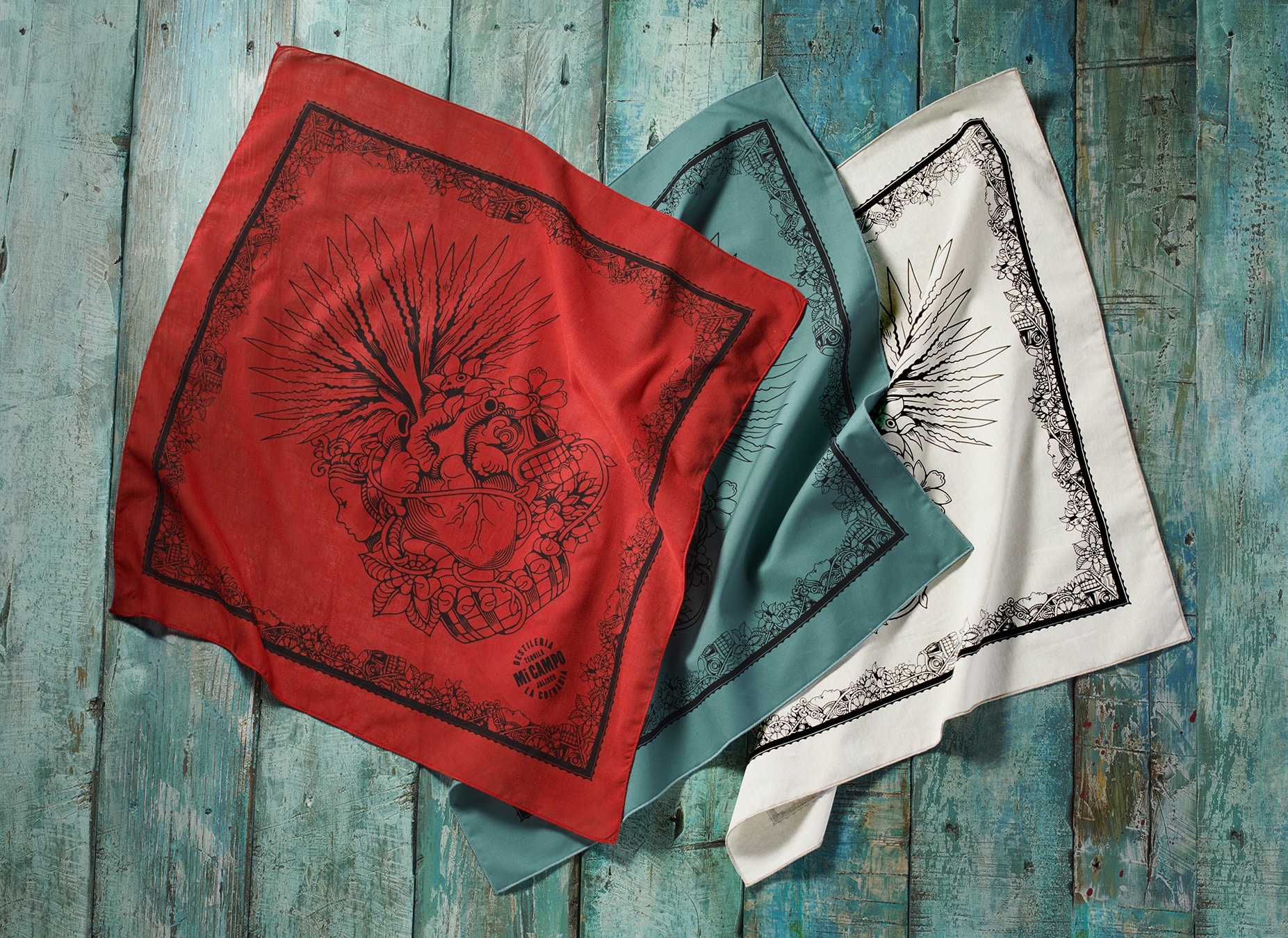 Mi Campo - brand launch scarves apparel design