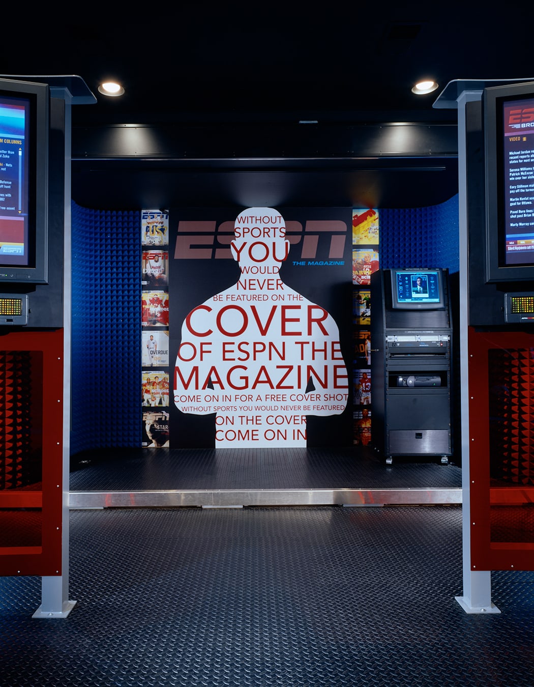 ESPN trade event exhibition design - magazine