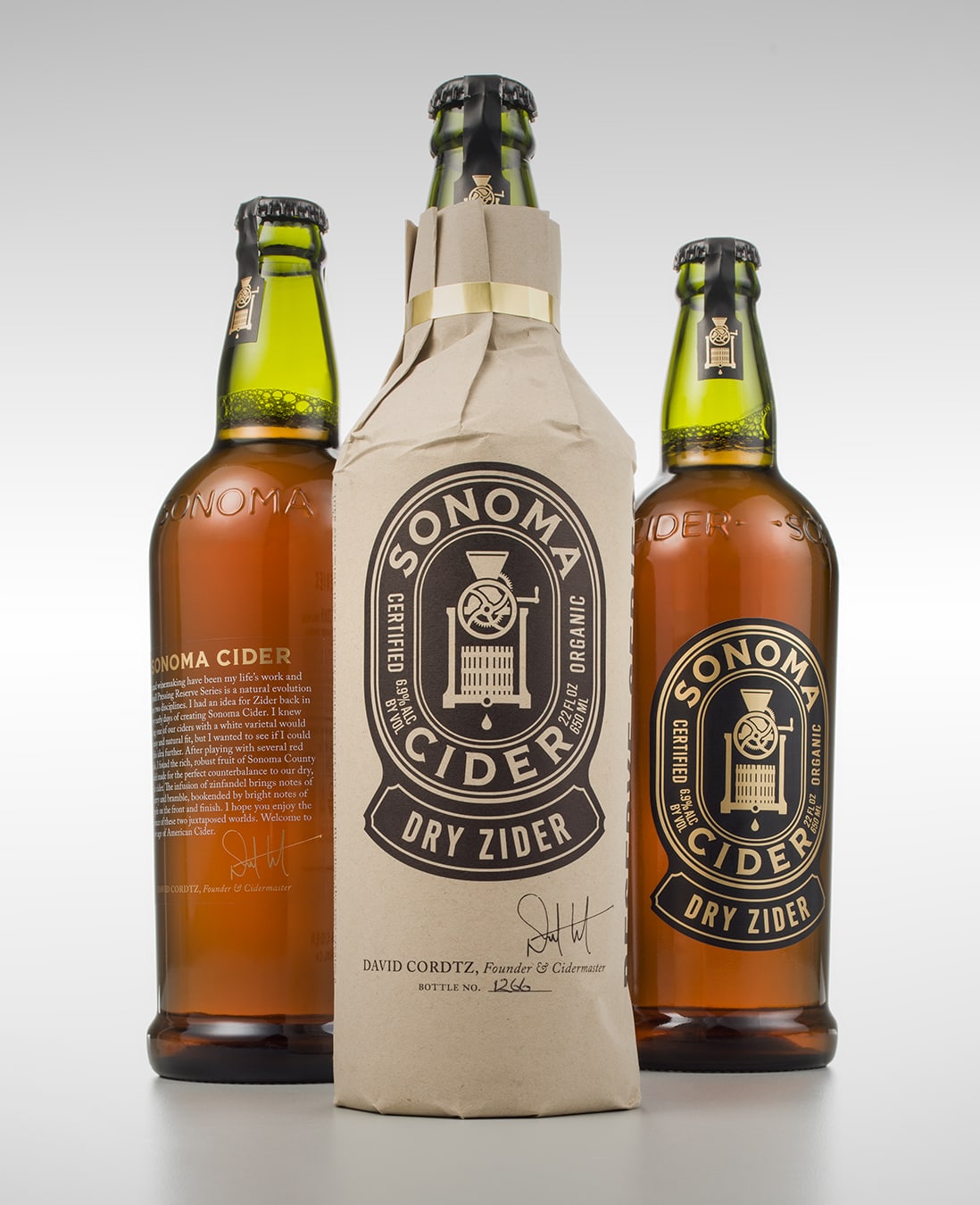 Sonoma Cider Dry Zider 22 packaging design
