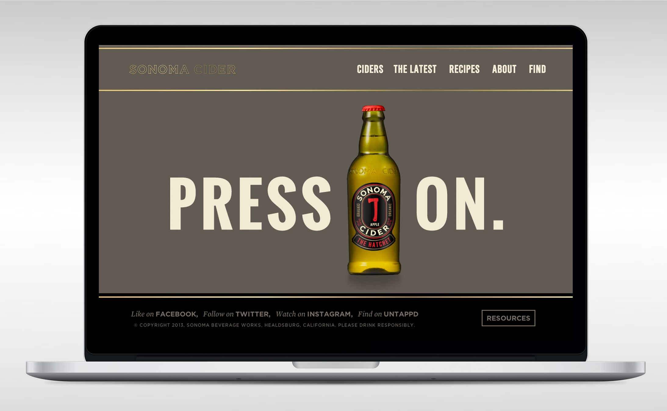 Sonoma Cider website design