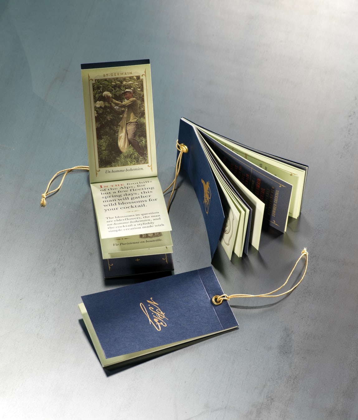 St-Germain spirits packaging design hangtag