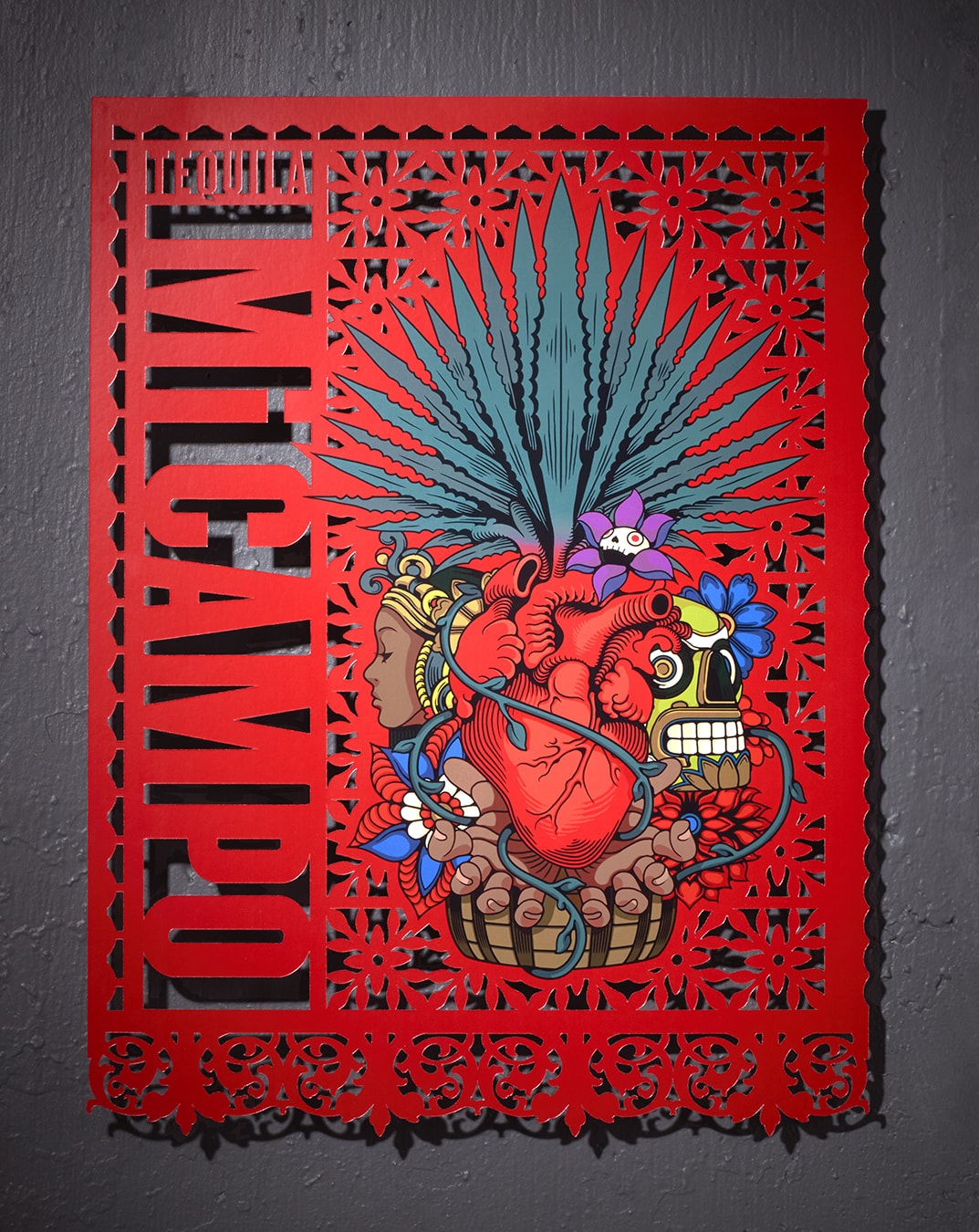 Mi Campo - die cut paper brand launch poster