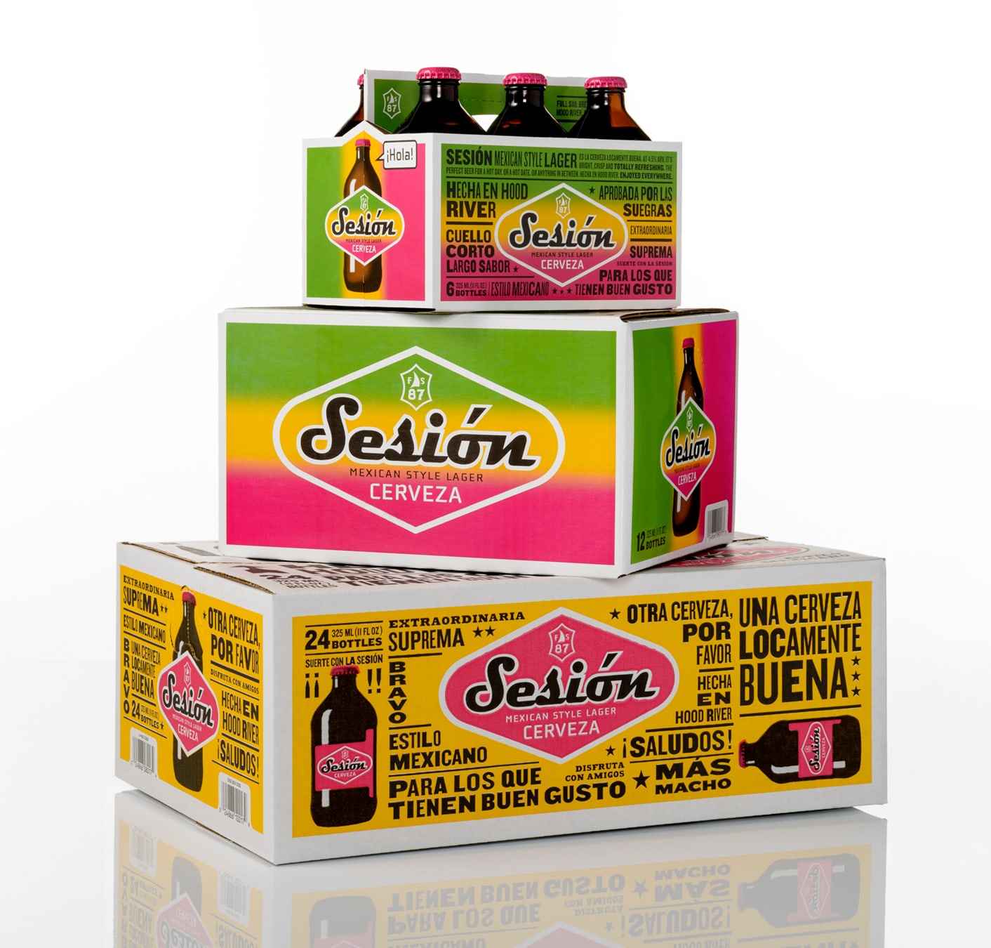Sesión Cerveza packaging design