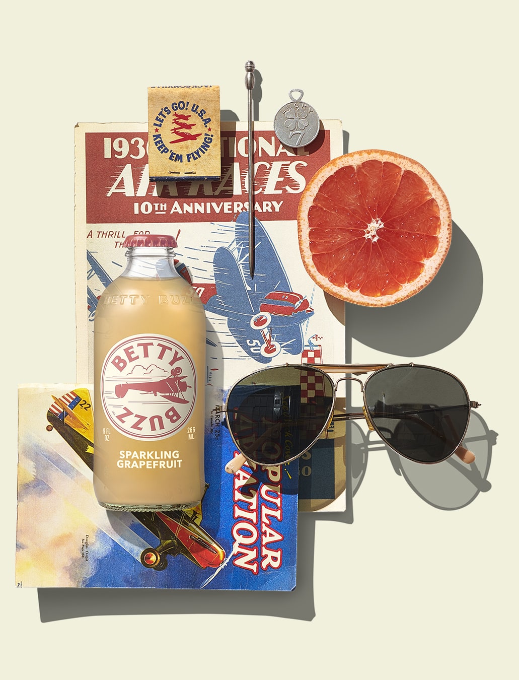 Betty Buzz Grapefruit collage
