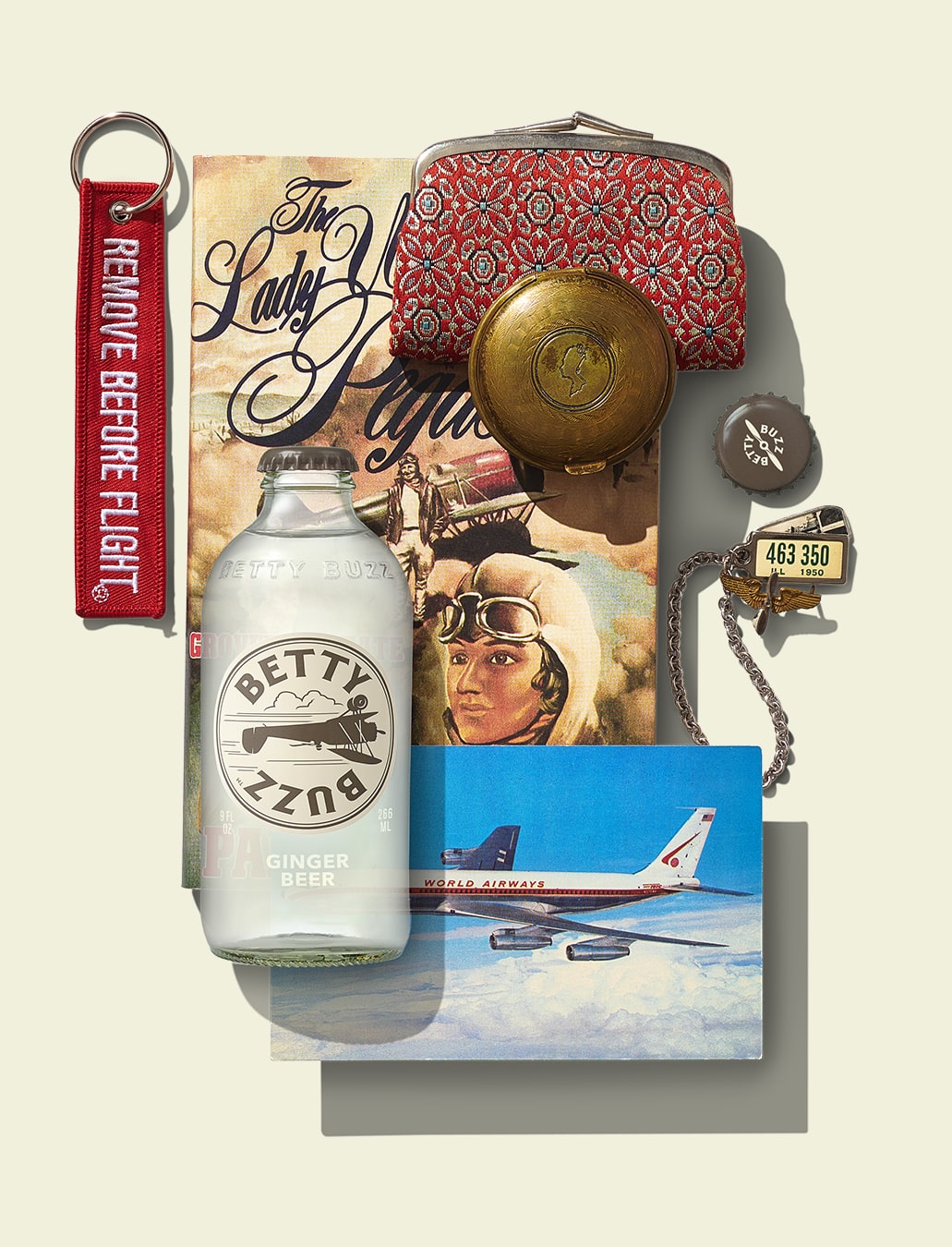 Betty Buzz Ginger beer collage