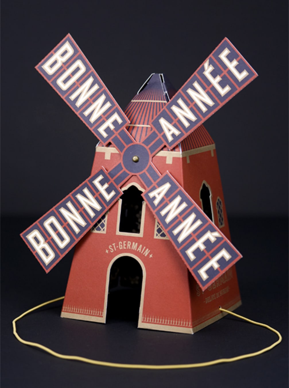 St-Germain spirits promotion moulin rouge party hat design