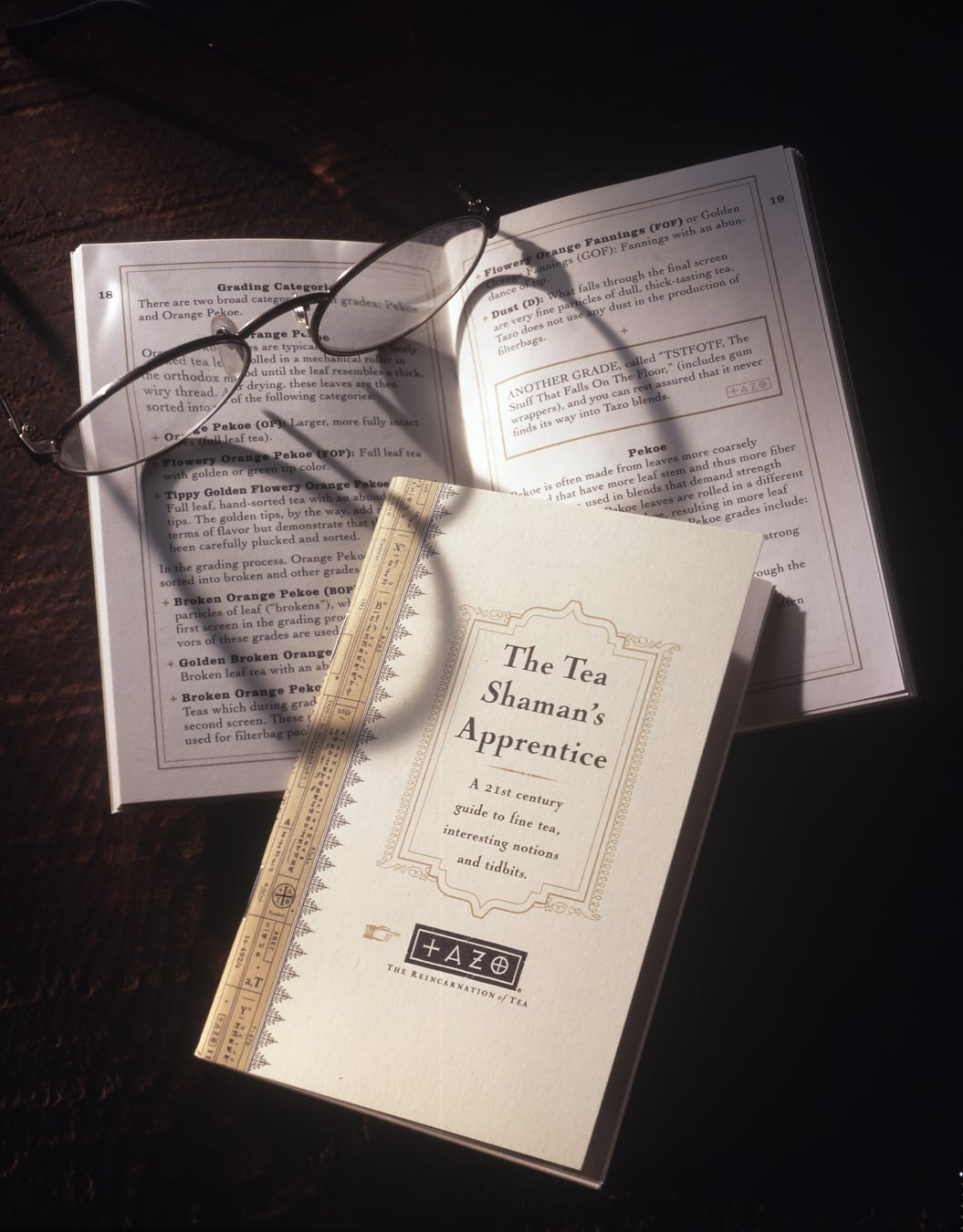 Tazo Tea book design tea shamans apprentice
