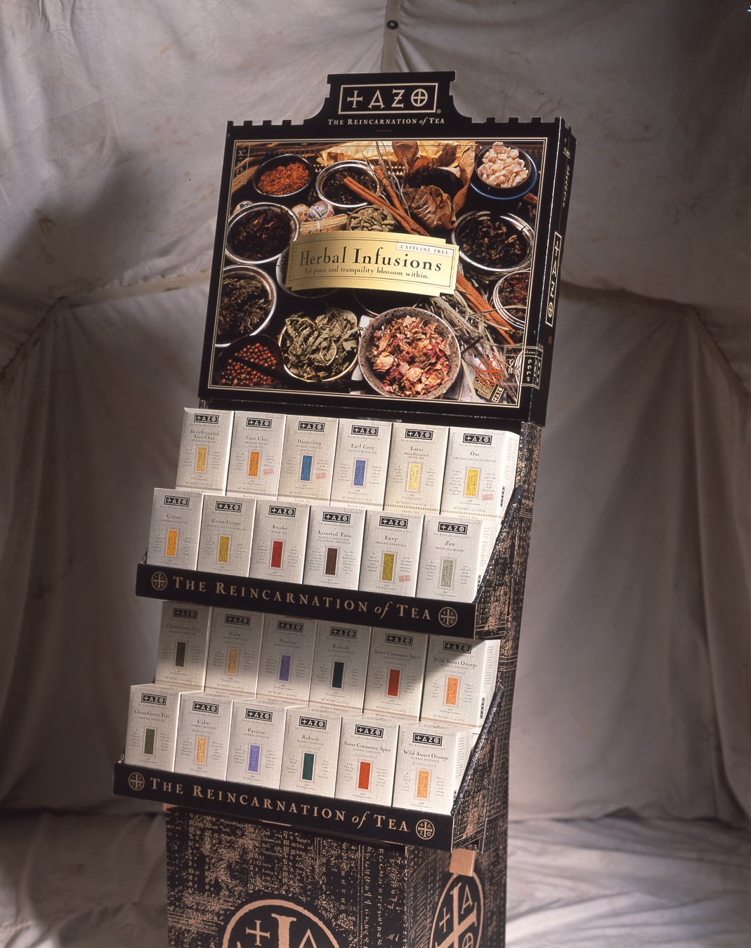 Tazo Tea retail design floor display