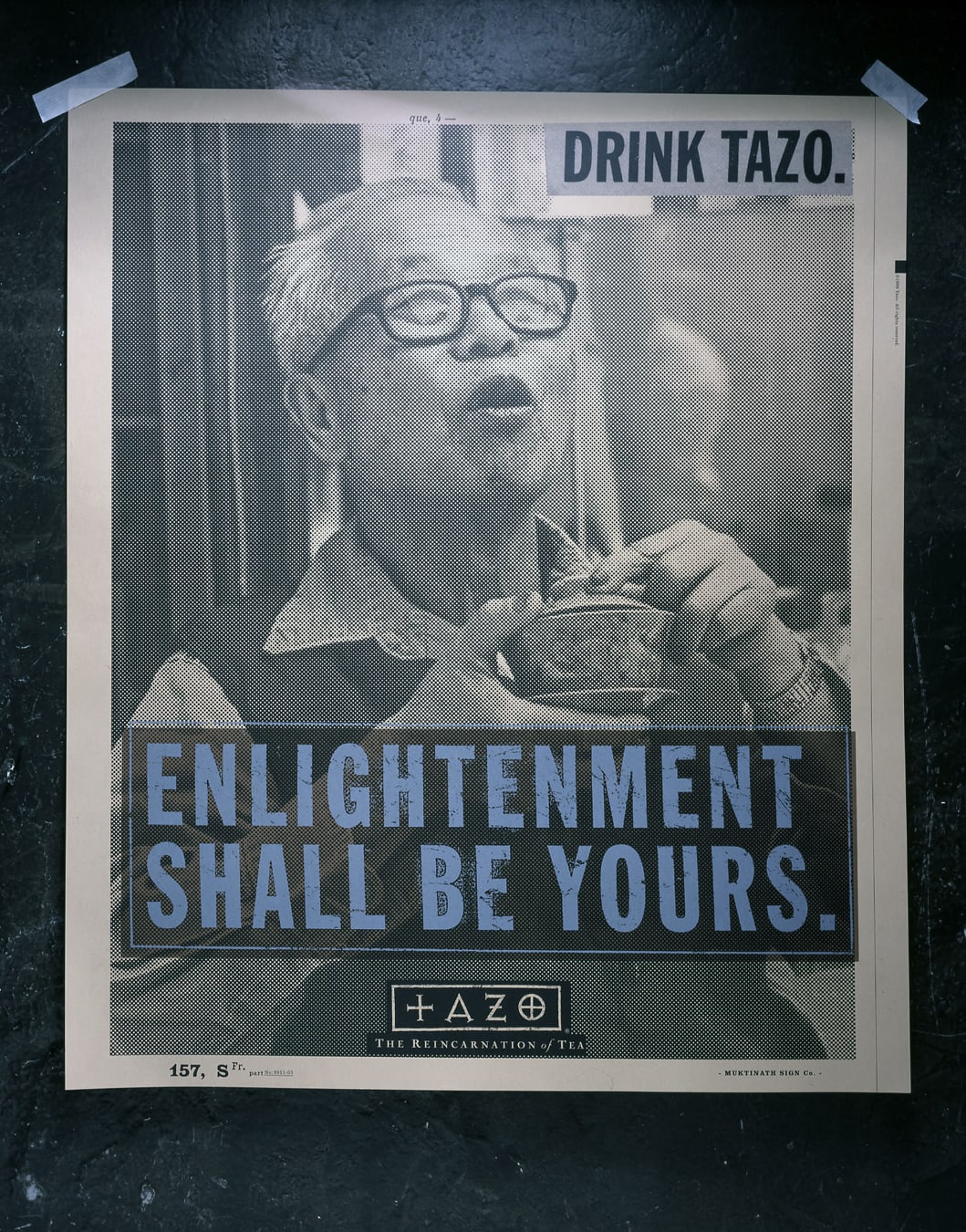 Tazo Tea advertising design enlightenment poster
