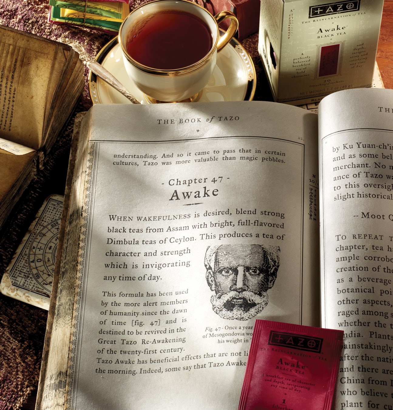 Tazo Tea advertising design book of tazo