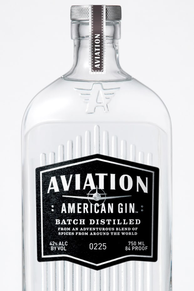 Aviation Gin spirits custom bottle design
