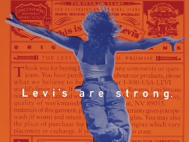 Levi’s are strong poster design detail