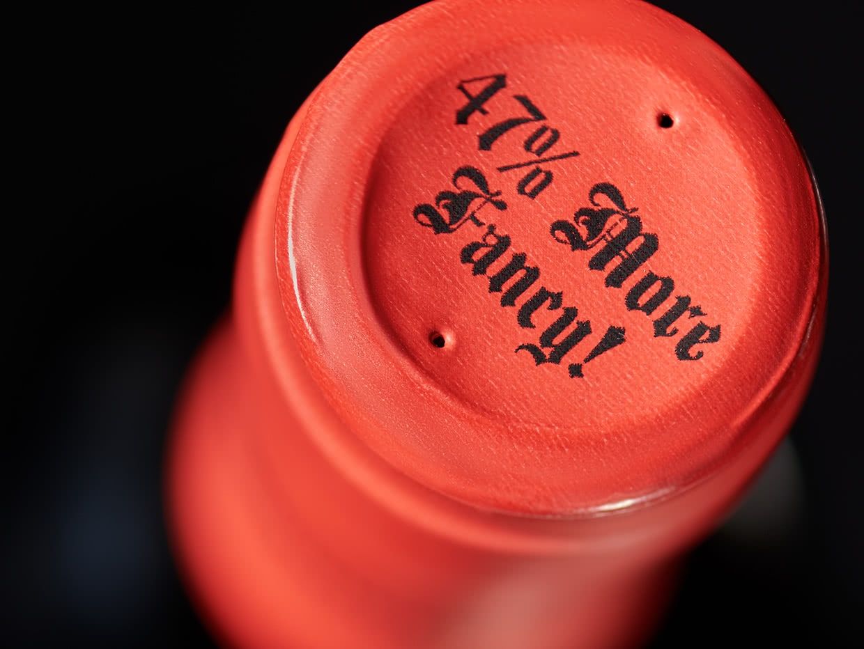 Chronicle Wines 47% More Fancy bottle capsule design detail