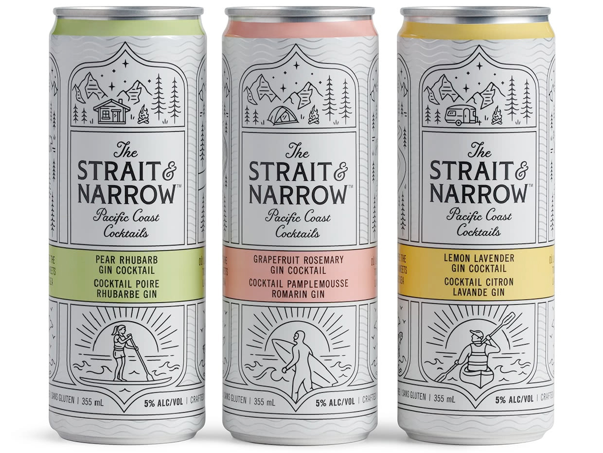 Strait & Narrow readyto drink RTD cocktail can design