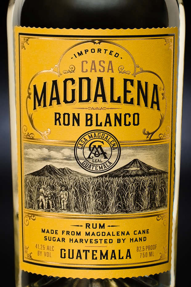 closeup of Casa Magdalena label design